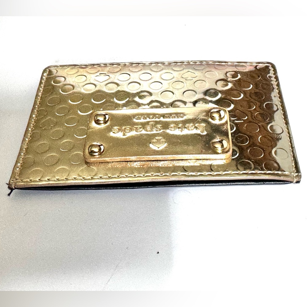 Kate Spade Gold Card Case - Picture 2 of 7